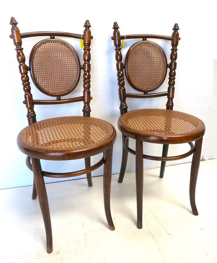 Photo of Fischel Cane Bentwood Chairs