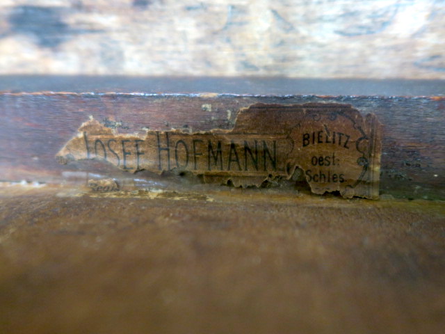 Hofmann Bentwood Chair label