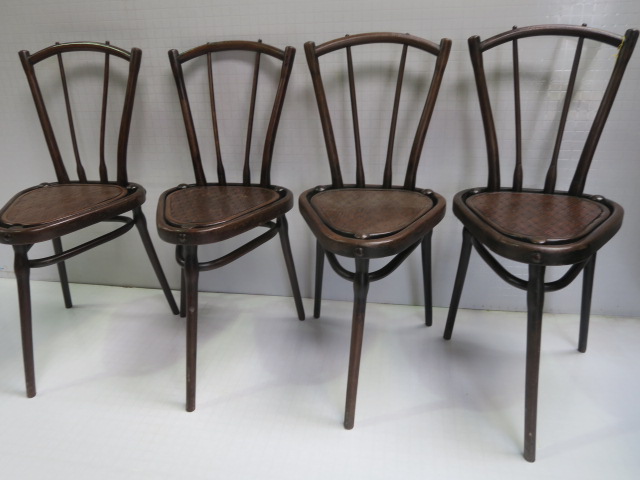 Photo of 4 Triangle Bentwood Chairs